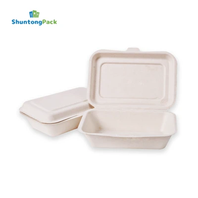 Şeker Kamışı Bagasse Paket Servis Kutusu